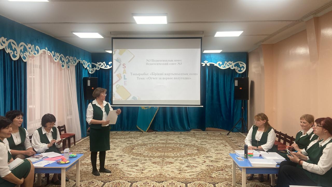 №3 Педагогикалық кеңес :"2024-2025 оқу жылының жарты жылдық қорытындысы" /   Педагогический совет №3: "Итоги полугодия 2024-2025 учебного года"